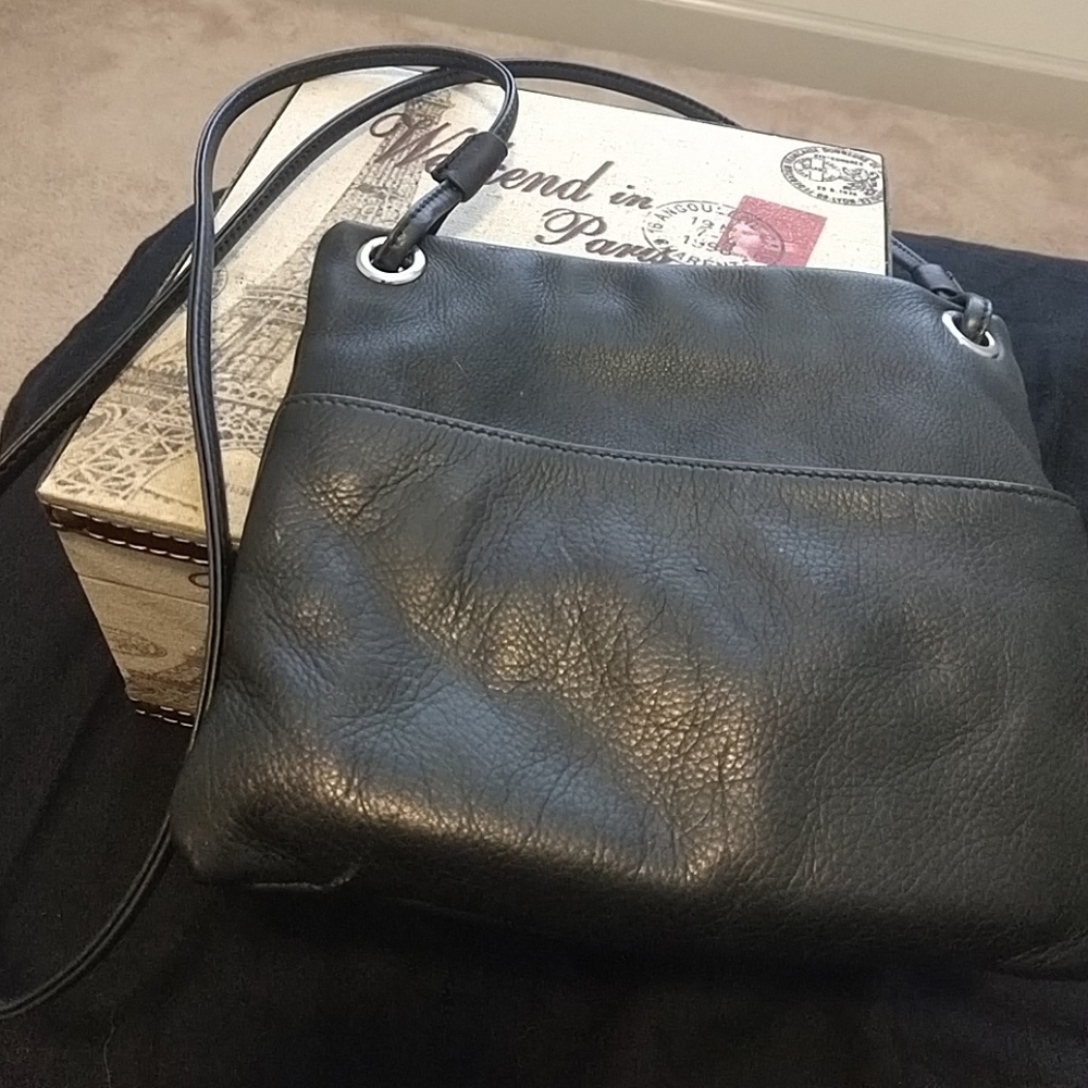 Black (Real) Leather Boho Style Bag